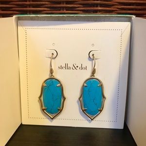 Stella & Dot Amala Turquoise Drop Earrings
